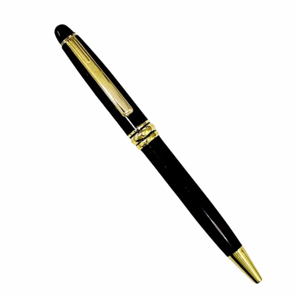 Personalized Black and Gold Rim Pen
